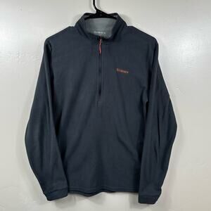 SIMMS Fishing Women’s 1/4 Zip Fleece Sweater Size Small - Black